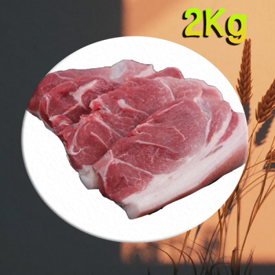 [국내산] 유황먹인 돼지미전지 (냉동) 1kg x 3개